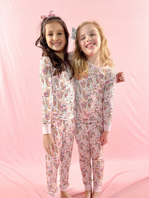 pink-unicorn-two-piece-bamboo-pajama-set Boosh Baby - Sophia's Style-10